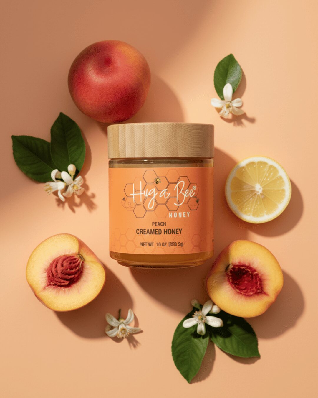 Peach Creamed Honey / 10oz